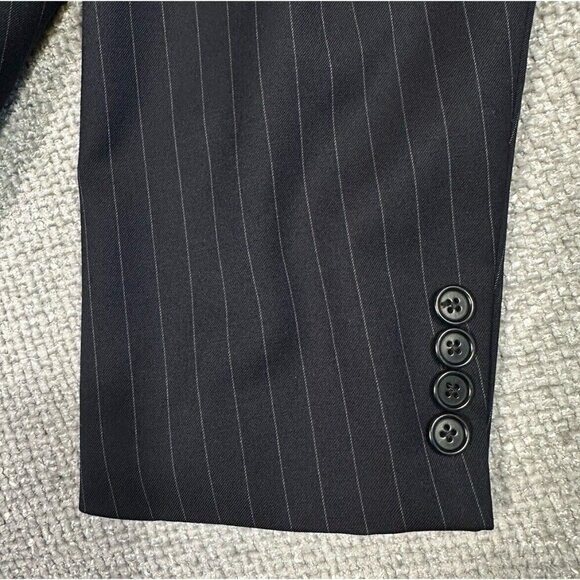Vtg Brooks Brothers Suit Jacket Mens 43L Blue Striped Wool Union‎ USA Sport Coat - Picture 12 of 15